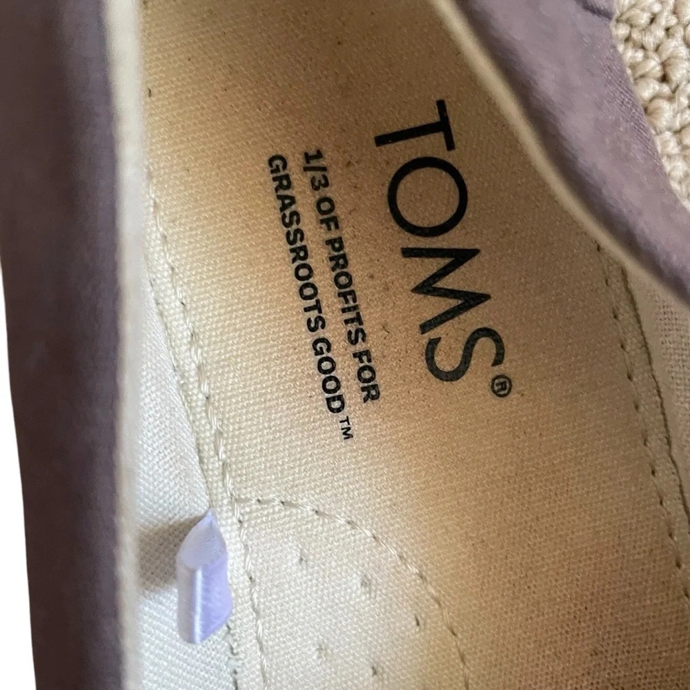 Toms Kids Alpargata Brown Loafers Comfortable Slip-Ons Size 1